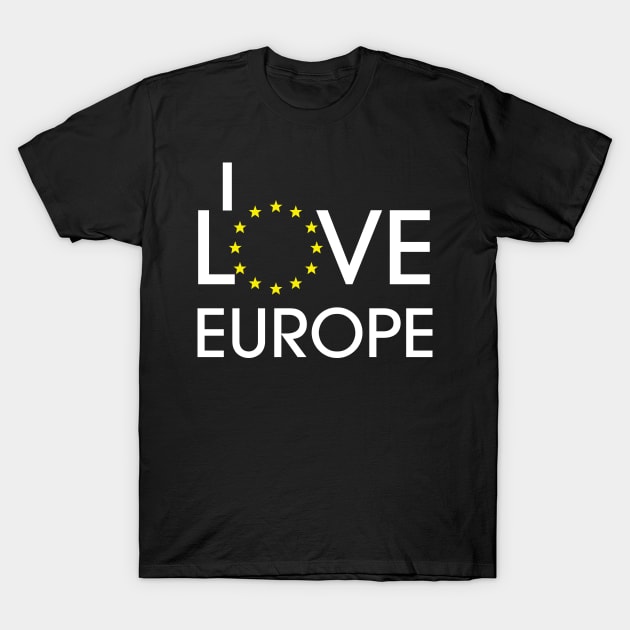 I Love Europe T-Shirt by c1337s